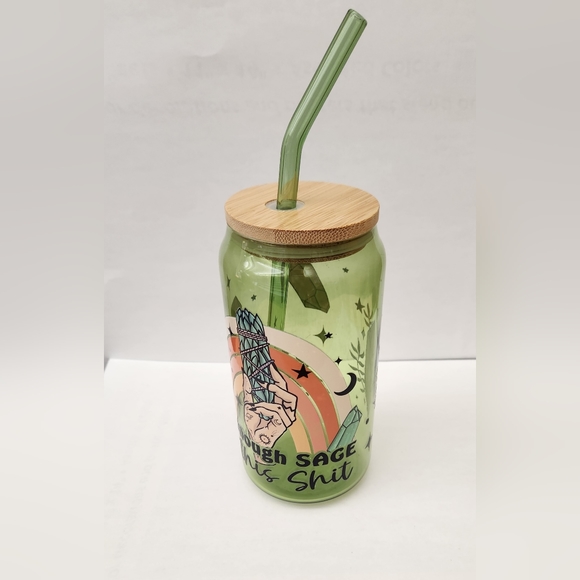 COPY - "Not Enough Sage"  Custom Beer Can Glass - Picture 2 of 5